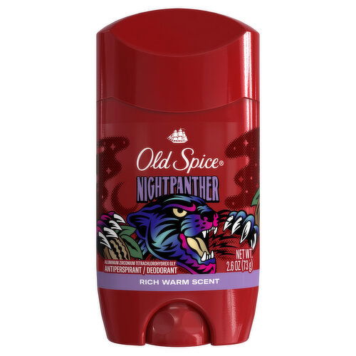 Old Spice Wild Collection Old Spice Antiperspirant and Deodorant for Men, Nightpanther, 2.6oz