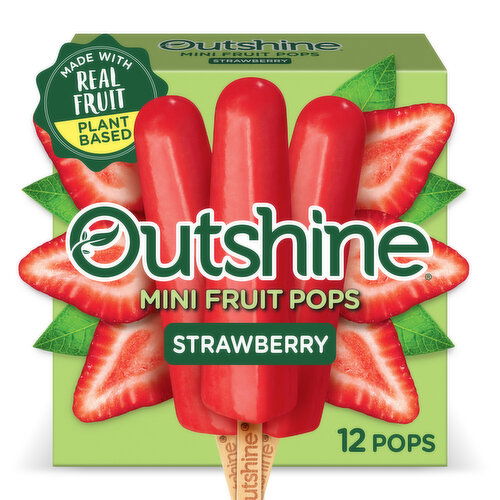 Outshine Outshine Strawberry Frozen Fruit Pops, 12 Count