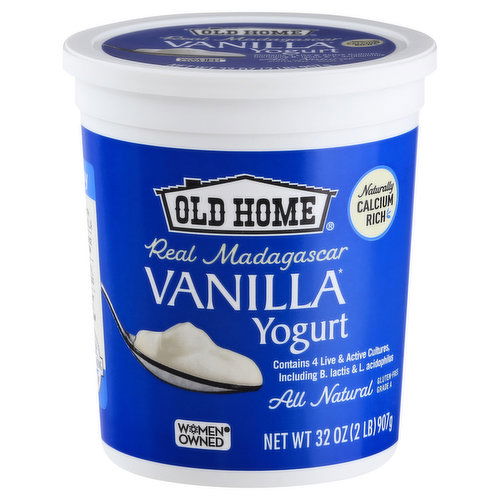 Old Home Yogurt, All Natural, Vanilla