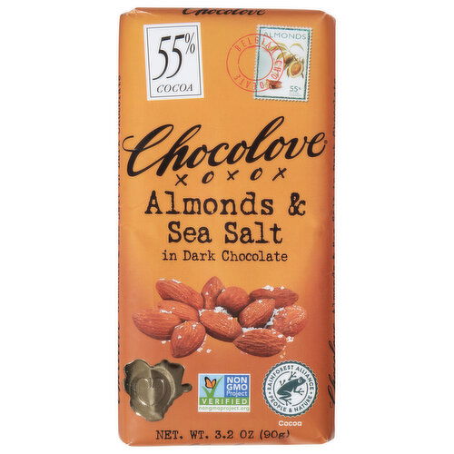 Chocolove Almonds & Sea Salt, in Dark Chocolate