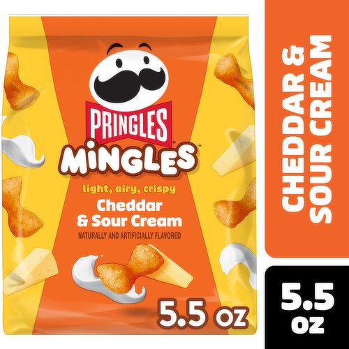 Pringles Mingles Puffed Snacks, Cheddar and Sour Cream