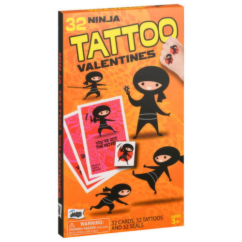 Mello Smello Valentines, Tattoo, Ninja