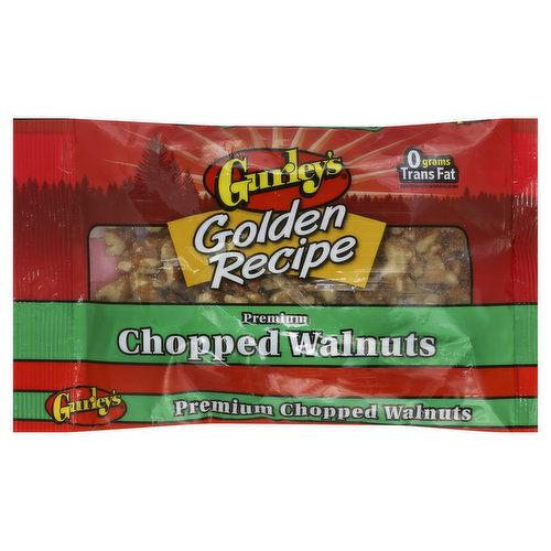 Gurley's Golden Recipe Walnuts, Premium, Chopped