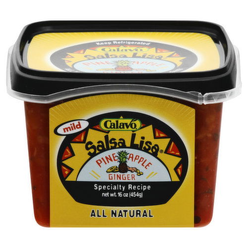 Calavo Salsa Lisa Salsa, Pineapple Ginger, Mild