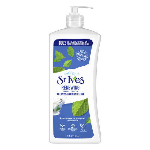 St Ives Body Lotion, Collagen & Elastin, Renewing