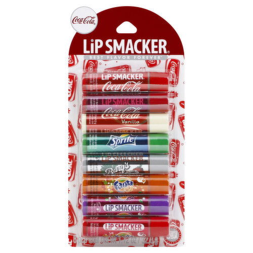 Lip Smacker Coca-Cola Lip Balm, Assorted Flavors, 8 Pack