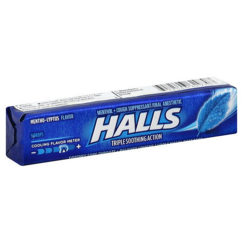 Halls Cough Suppressant/Oral Anesthetic, Menthol, Mentho-Lyptus