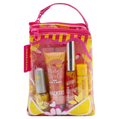 Smackers Gift Bag, Pink Lemonade Lip, Nail and Body Collection