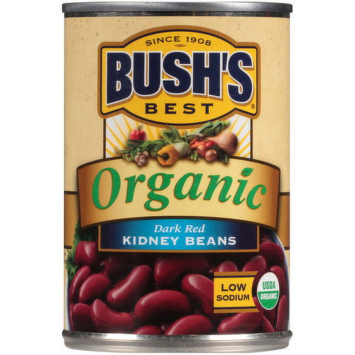 Bushs Best Organic Dark Red Kidney Beans