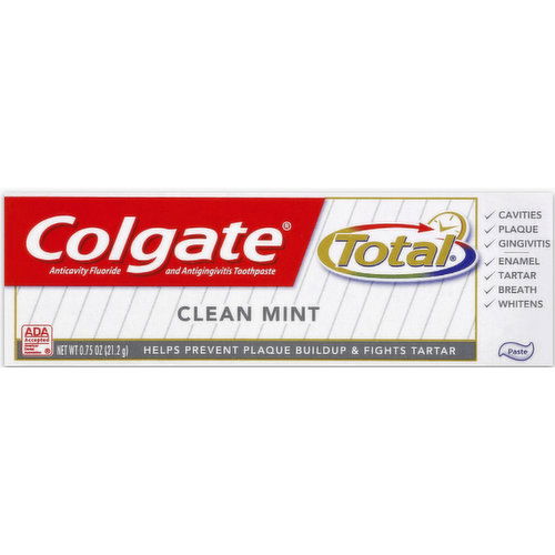 Colgate Total Clean Mint Travel Size Toothpaste