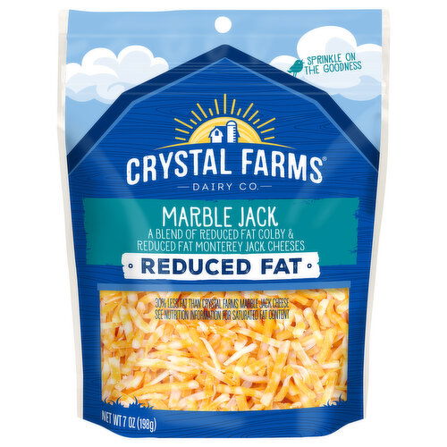 Crystal Farms Cheeses, Marble Jack, Reduced Fat