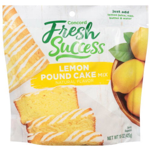 Concord Fresh Success Pound Cake Mix, Lemon