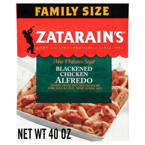 Zatarain's Family Size Frozen Blackened Chicken Alfredo