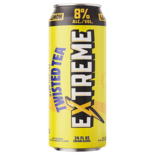 Twisted Tea Hard Iced Tea, Lemon, Extreme