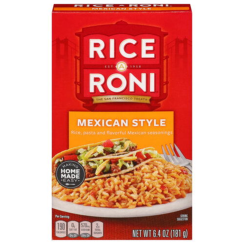 Rice-A-Roni Rice-Pasta Mix, Mexican Style