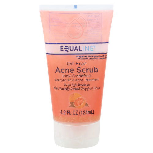 Equaline Acne Scrub, Oil-Free, Pink Grapefruit