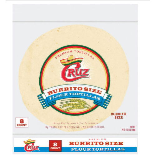 Cruz Flour Burrito Style Tortillas