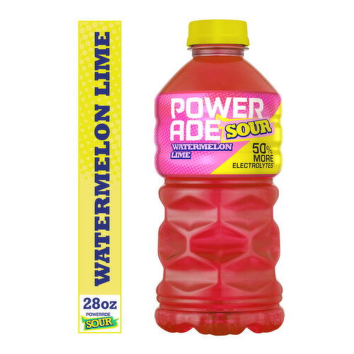 Powerade  Electrolyte Enhanced Sour Watermelon Limesports Drink, Bottle