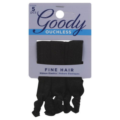 Goody Ouchless Elastics, Ribbon, Fine Hair