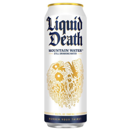Liquid Death Mountain Water Still Drinking Water