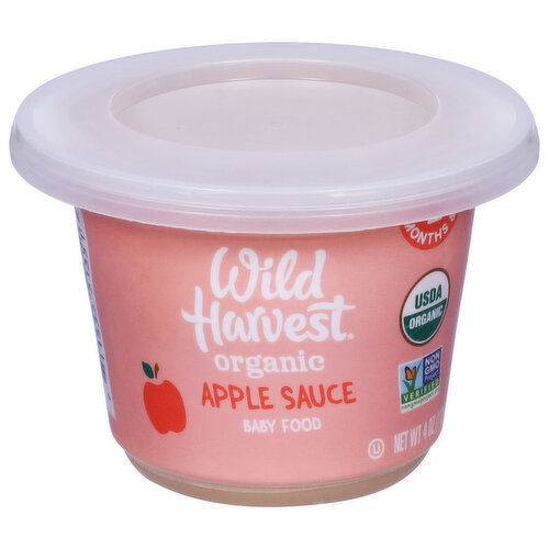 Wild Harvest Baby Food, Organic, Apple Sauce, 2 (6 Months & Up)