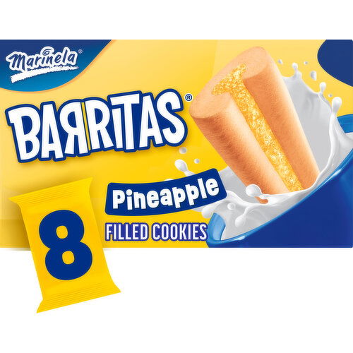 Marinela Barritas Piña Pineapple Filled Cookies, 8 packs, 18.88 oz