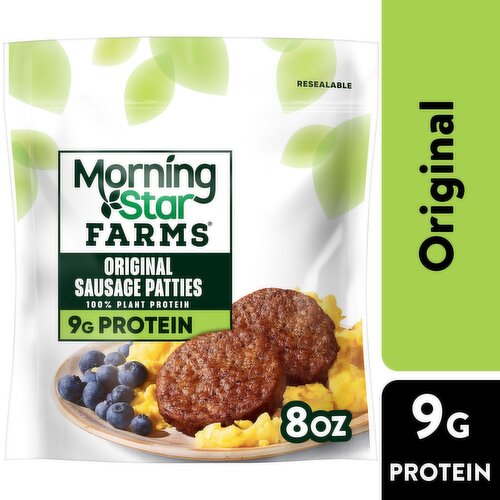 MorningStar Farms Plant Based Sausage Patties, Original