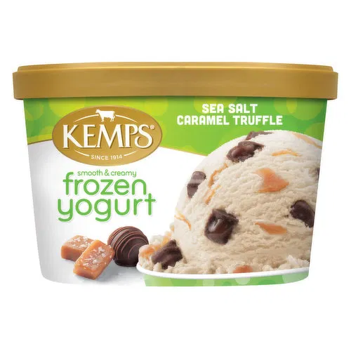 Kemps Frozen Yogurt, Sea Salt Caramel Truffle