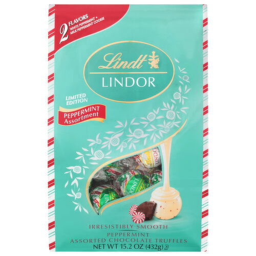 Lindt Lindor Assorted Chocolate Truffles, Peppermint