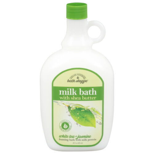 Village Naturals Bath Shoppe Milk Bath, with Shea Butter, White Tea + Jasmine