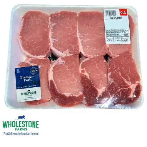 Cub Boneless Pork Loin Chops Family Pack