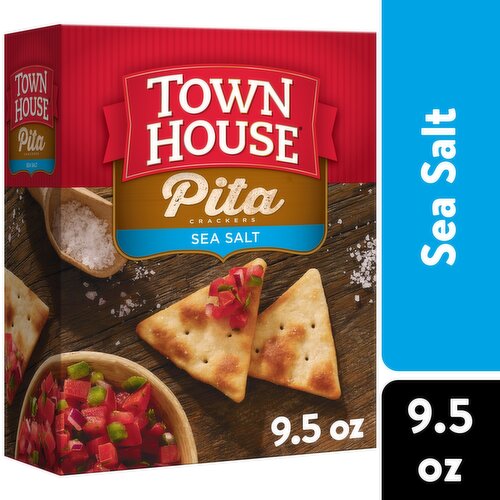 Town House Oven Baked Crackers, Sea Salt