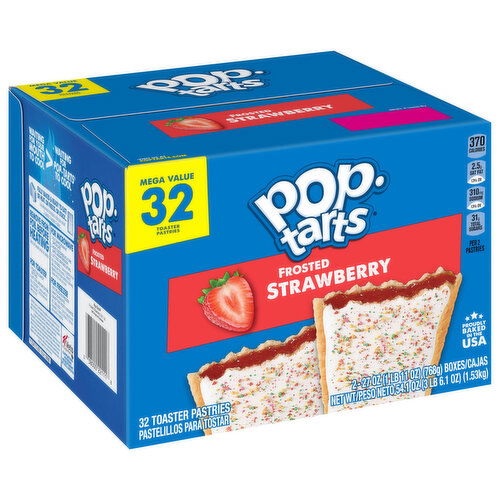 Pop-Tarts Toaster Pastries, Frosted, Strawberry