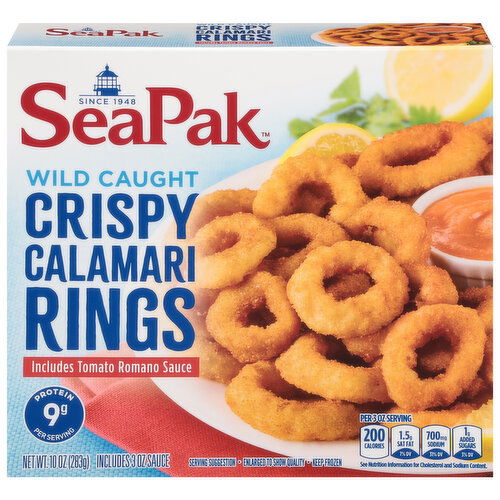 SeaPak Calamari Rings, Wild Caught, Crispy