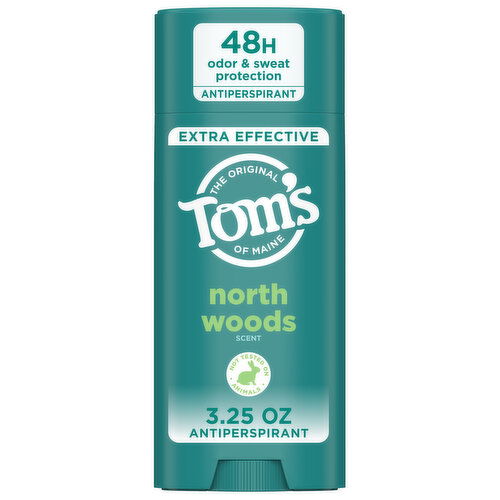 Tom's of Maine Antiperspirant, North Woods Scent, Extra Effective