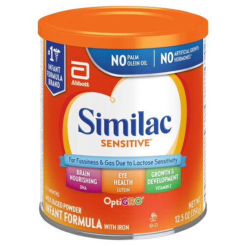 Similac Sensitive Infant Formula, with Iron, Milk Based Powder, Sensitive