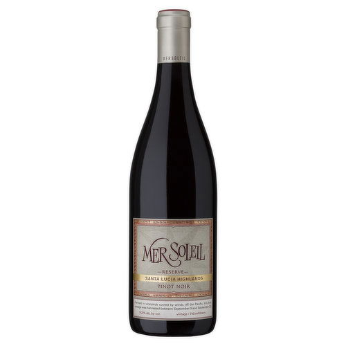 Mer Soleil Reserve Pinot Noir, Santa Lucia Highlands