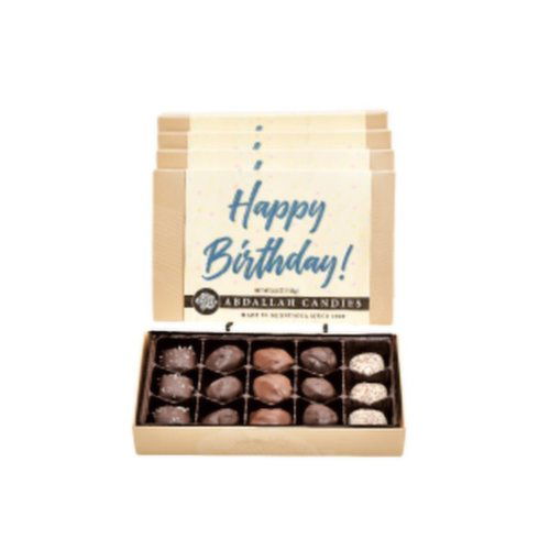 Abdallah Chocolates Greeting Card Box, Happy B-day Chocolate