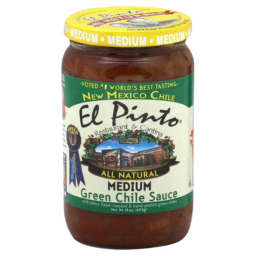 El Pinto Chile Sauce, Green, Medium