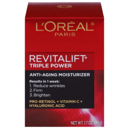 Revitalift Moisturizer, Anti-Aging, Triple Power