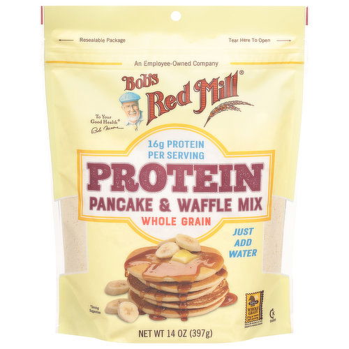 Bob's Red Mill Pancake & Waffle Mix, Protein, Whole Grain