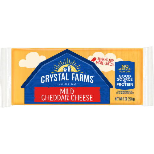 Crystal Farms Cheese, Mild Cheddar