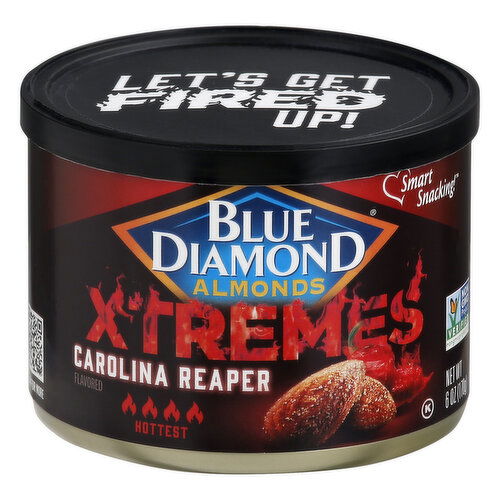 Blue Diamond Xtremes Almonds, Hottest, Carolina Reaper