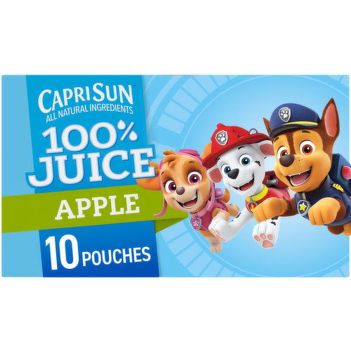 Capri Sun Paw Patrol Naturally Flavored 100% Apple Juice