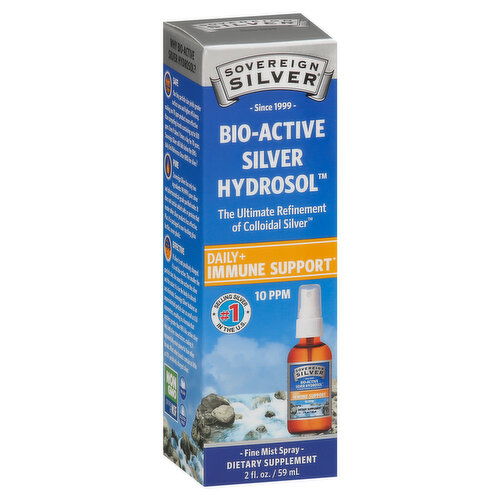 Sovereign Silver Bio-Active Silver Hydrosol, 10 PPM, Fine Mist Spray