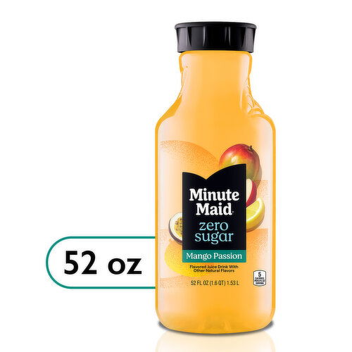 Minute Maid Zero Sugar Mango Passion Fruit Bottle