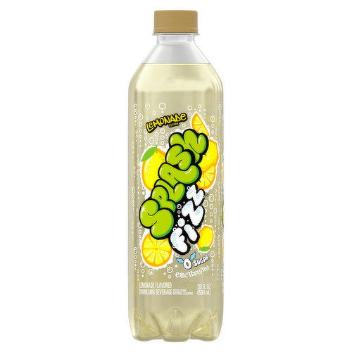 Splash Fizz Sparkling Beverage, Lemonade Flavored