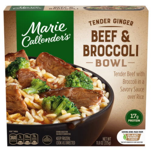 Marie Callender's Tender Ginger Beef & Broccoli Bowl, Frozen Meal