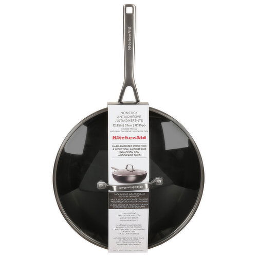 KitchenAid Fry Pan, Covered, Nonstick, 12.25 Inch