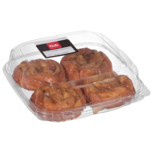 Cub Danish Rolls, Caramel, 4 Count